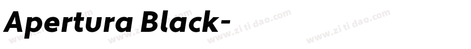 Apertura Black字体转换